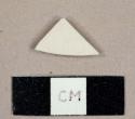 White salt-glazed stoneware sherd