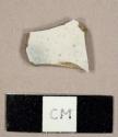 White salt-glazed stoneware sherd