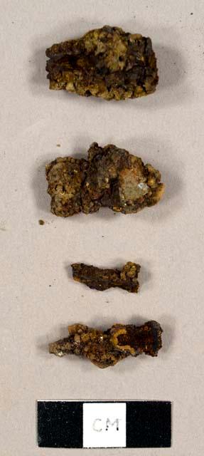 Metal fragments, including some nails