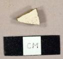 White salt-glazed stoneware sherd