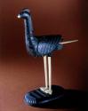 Bird carved from black slate