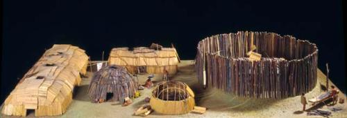 Model of habitations and forts, Massachusetts and southern New England