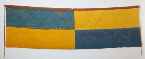 Feather panel-blue & yellow quadrants