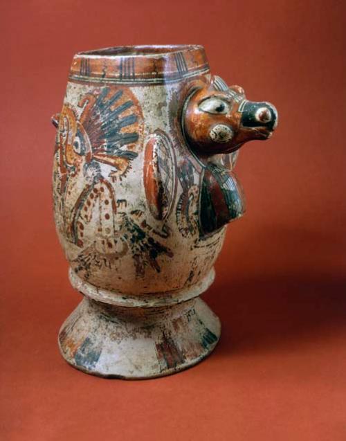 Papagayo Polychrome bird effigy vessel