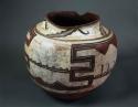 Jar, polacca polychrome style b. linear design.