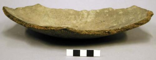 Body sherd with lineblock complicated stamp.