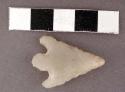 Chipped stone projectile point, corner-notched