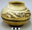 Jeddito black-on-yellow pottery jar