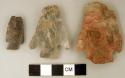 Chipped stone, projectile points, corner-notched