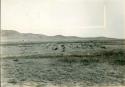 Scan of photogrpah from Judge Burt Cosgrove photo album.Oct.Nov.1933 Pendleton Ruin.- To North. Two views of excavation of East House.