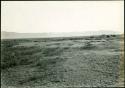 Scan of photograph from Judge Burt Cosgrove photo album. Oct.Nov.1933 Pendleton Ruin.- To N.E Cloverdale New Mex. Figures indicate extent of ruin.