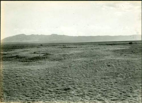 Scan of photograph from Judge Burt Cosgrove photo album. Oct. 23 1933 Pendleton Ruin to north east.Cloverdale New Mex.
