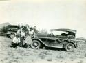 Scan of photograph from Judge Burt Cosgrove photo album.Oct.17-1933 At Timberlake Ruin west side of Playas Valley Hidalgo Co.New Mex.