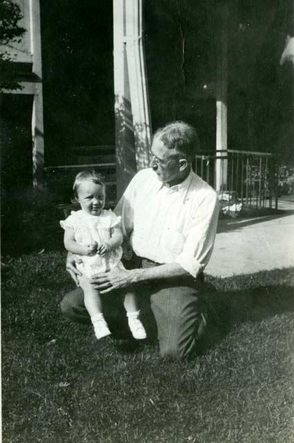 Scan of photograph from Judge Burt Cosgrove photo album.Sept. 14 1932 Mr.and Mrs. C.B.Cosgrove visit the Lewis K.Rhodes family in Chicago Ill.