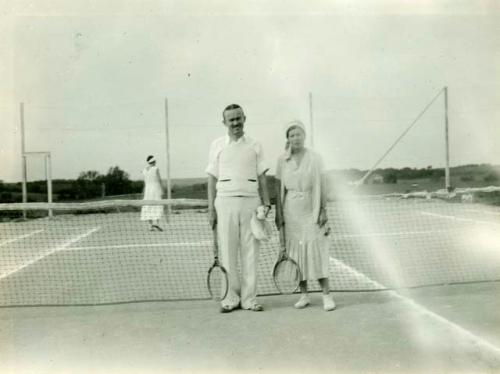 Scan of photograph from Judge Burt Cosgrove photo album.
Mr.and Mrs C.B. Cosgrove Jr