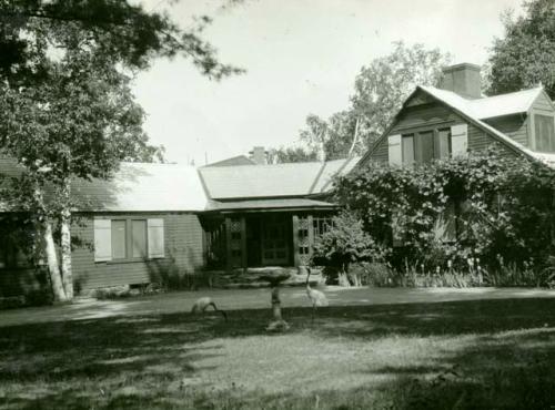 Scan of photograph from Judge Burt Cosgrove photo album. June 12-1932 Dr.A.M. Tozzer Summer Cottage Tamworth N.H