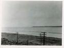 Scan of photograph from Judge Burt Cosgrove photo album.July 25-1931 Canada Shore across mouth of Niagara River from Buffalo N.Y