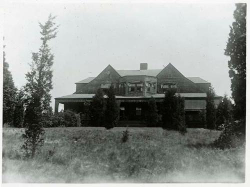 Scan of photograph from Judge Burt Cosgrove photo album.July 1931 W.H.Claflin Jr. Cottage, East Marion Mass.