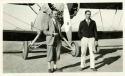 Scan of photograph from Judge Burt Cosgrove photo album.Tucson Ariz. Airport Jan.1931 C.B.C. Jr.