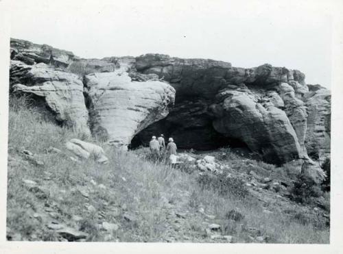 Scan of photograph from Judge Burt Cosgrove photo album.Mr.and Mrrs. W.E.Baker and H.S.C.