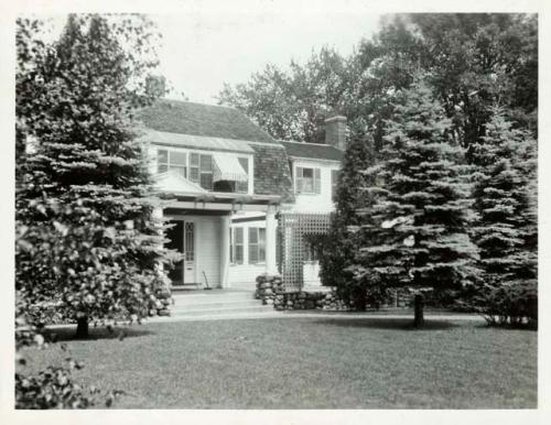 Scan of photograph from Judge Burt Cosgrove photo album.Dr.A.V. Kidder residence Andover Mass Aug. 1930