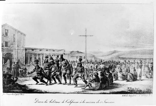 Danse Des Habitans De Californie A La Mission De San Francisco, By Ludwig Choris
