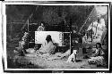 Clalum Women Weaving a Blanket, By Paul Kane