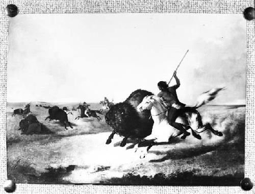 Indians Hunting Buffalo, by Joh Mix Stanley