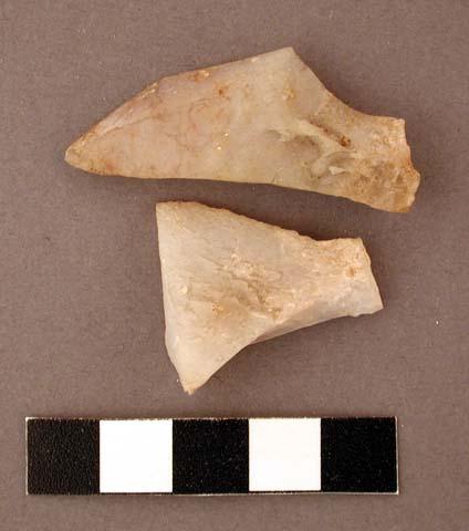 Stone chipping debris fragments