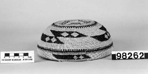 Hat; from the collection of H. Page. Plain and three-strand twined, one-face overlay.