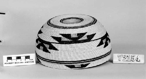 Hat, from the collection of C. Hartman for G. Nicholson. Plain and three-strand twined, one-face overlay.