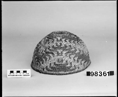 Hat; collected 1855. Twined.