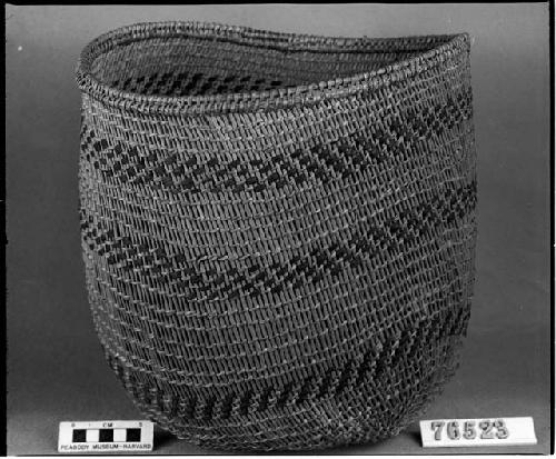 Elliptical utility basket from the collection of G. Nicholson and C. Hartman. Open twined.