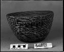 Mush or cooking bowl from a collection through G. Nicholson. Coiled, three-rod foundation.