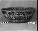 Mush or cooking bowl made by Old Mary. Coiled, bundle foundation.