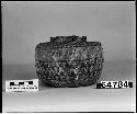 Bottleneck basket from a collection through G. Nicholson. Coiled.