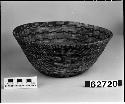 Mush or cooking bowl, collected by unknown. Coiled, three-rod foundation (variable).