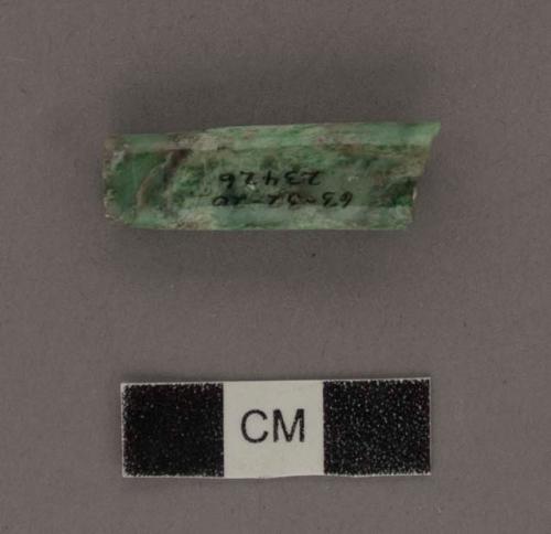 45 fragments of jade tubular beads probably made from carvings