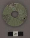 4 fragments of  jade rosette - thickness, 4 mm. max.