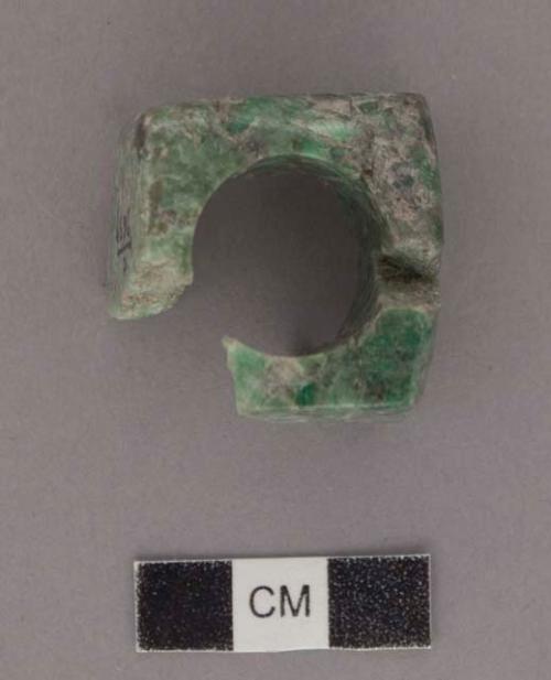 Fragment of jadeite bead