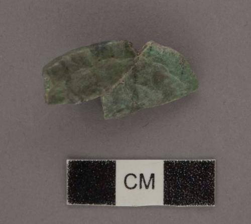 3 fragments of jade turtle carapace