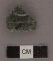 Fragment of jade flat relief human head - 20.6x22x5.9 mm.