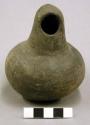 Ceramic vessel, complete, hooded jar