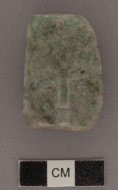 Carved jadeite ornament, human face