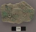 5 fragments of jade human head - thickness, 9.8 mm.