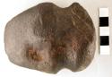 Ground stone axe, grooved