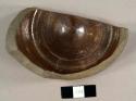 Base sherd of a stoneware bottle, lead glazed