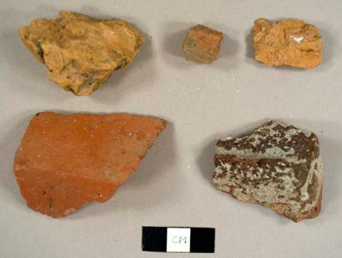 Brick fragments, including some handmade fragments