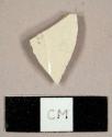 White salt-glazed stoneware sherd