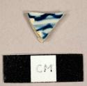 Handpainted blue on white pearlware sherd